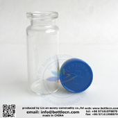 FC20-24L neutral glasss bottle tube with plastic-aluminum cap for medical injection